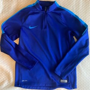 Dri-Fit boys blue Nike quarter zip M pullover
